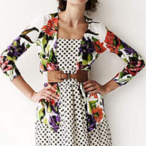 Anthropologie Guinevere Floral Cardigan Sweater - Picture 2 of 7